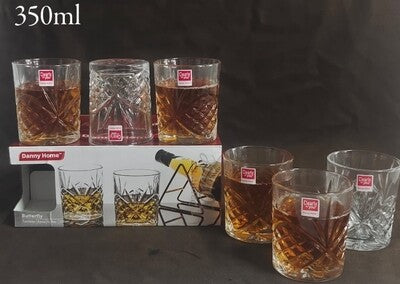 Clear Glass Tumbler Set – 6pcs