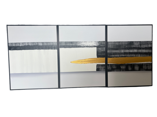 Set of three wall hand painted