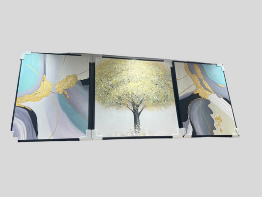 Set of three wall painting