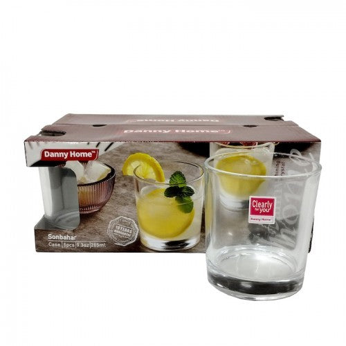 Clear Glass Tumbler Set – 6pcs