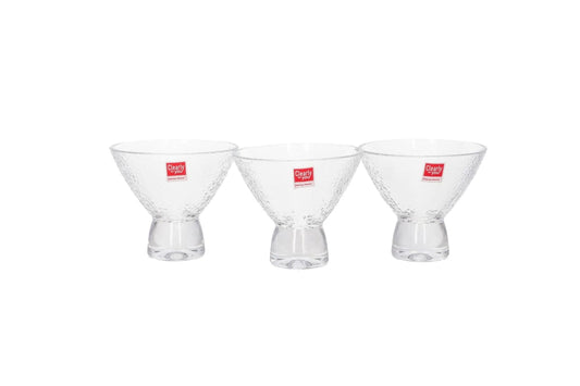 Danny Home Nora Ice Cream Glass Bowl Set – 3pcs | 225ml Each