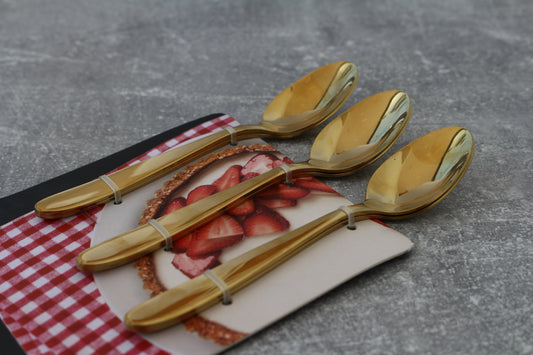 Golden coffee spoons 6 pieces
