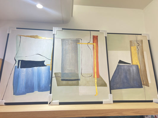 Set of three wall painting