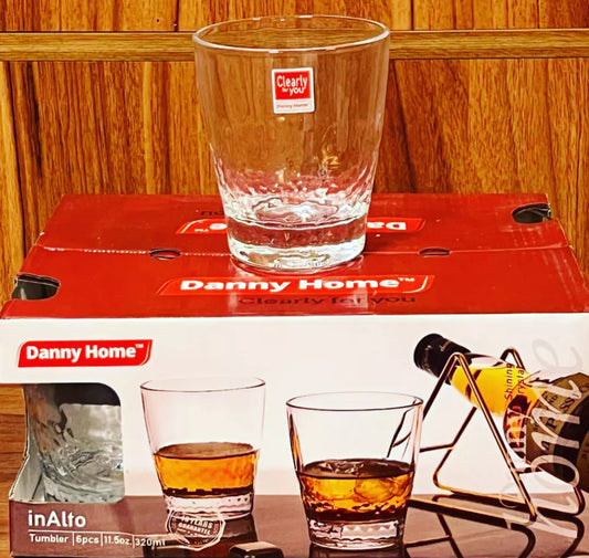 Clear Glass Tumbler Set – 6pcs