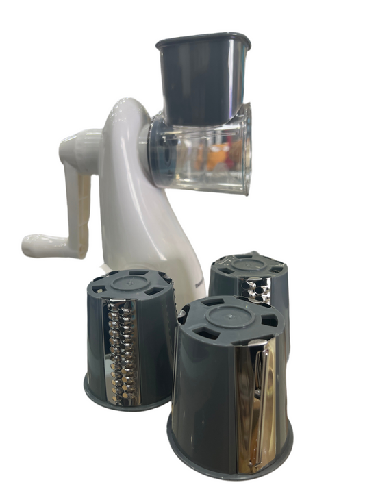 three pieces manual rotary grater