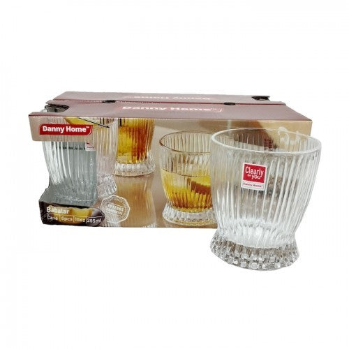 Clear Glass Tumbler Set – 6pcs