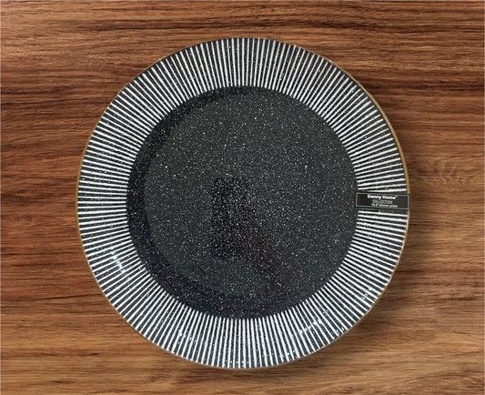 Striped Ceramic Dinner Plate 27.2cm