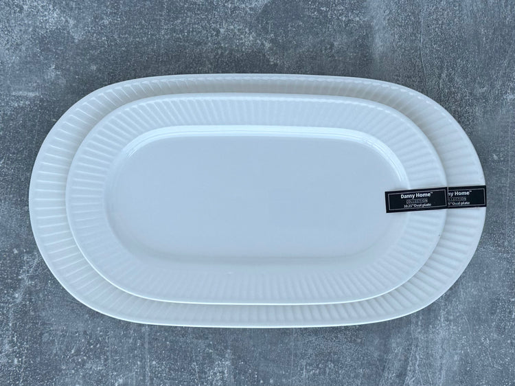 Oval plate 10.25”