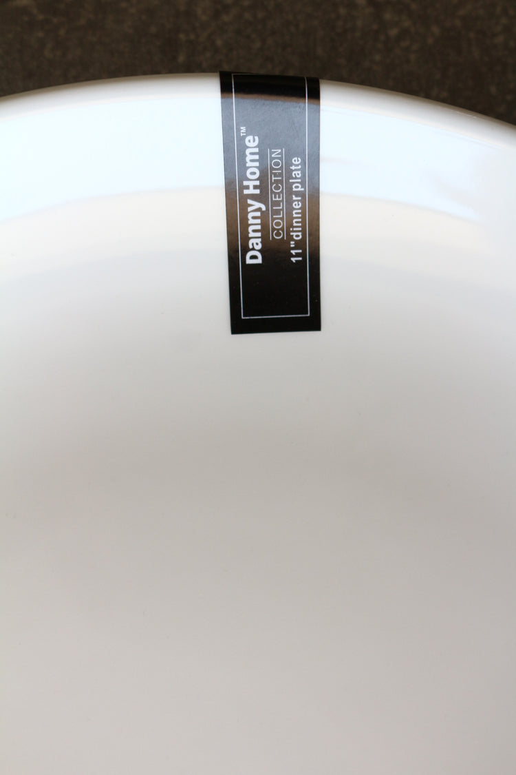white round ceramic dinner plate 11inch