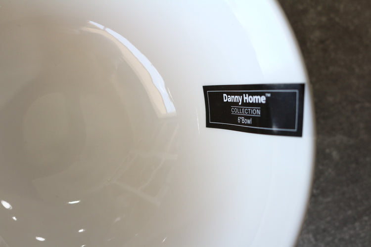 white ceramic bowl 6"