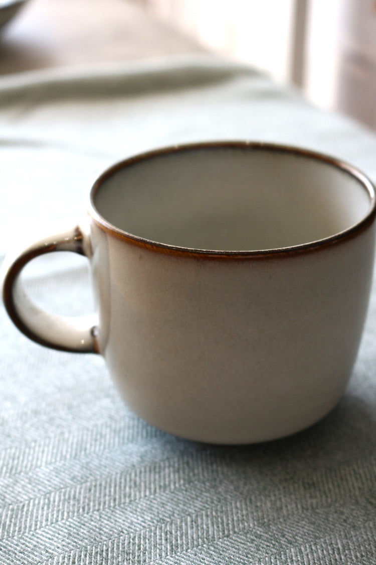 ceramic light green mug