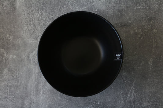 ROUND BLACK SOUP BOWL 6"