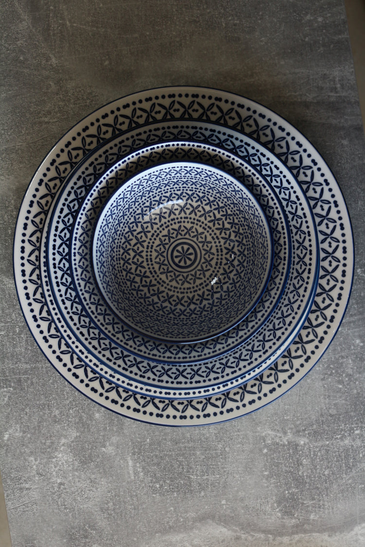 FLOWERED 8'' DEEP PLATE