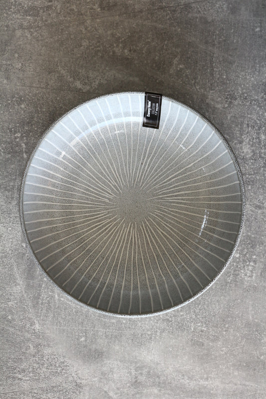 EMBOSSED GLAZE DEEP PLATE 7.5''