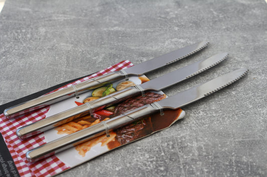 Silver dinner knives 3pcs