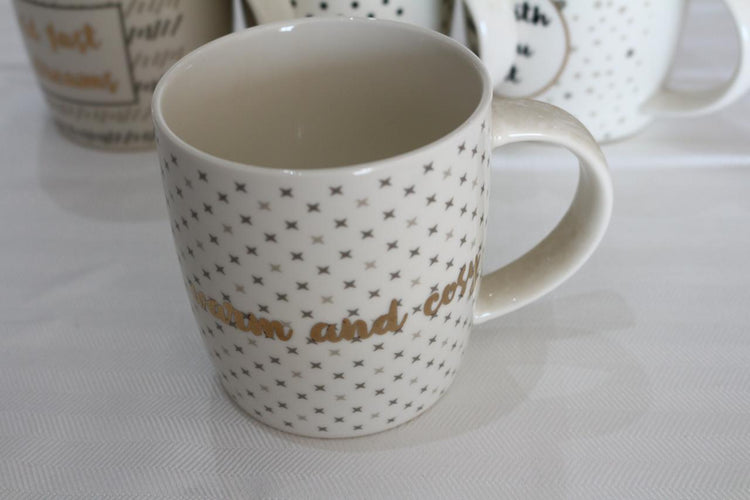 Printed mugs 360ML set of 4